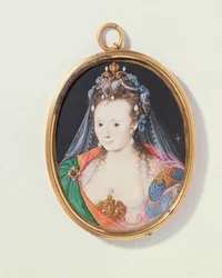 Dame im Maskenkostüm